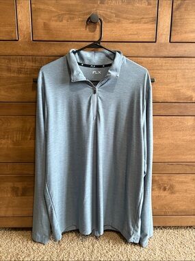 Men’s FLX light blue 1/4 zip